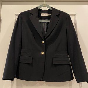 Black Calvin Klein Blazer with Gold Buttons